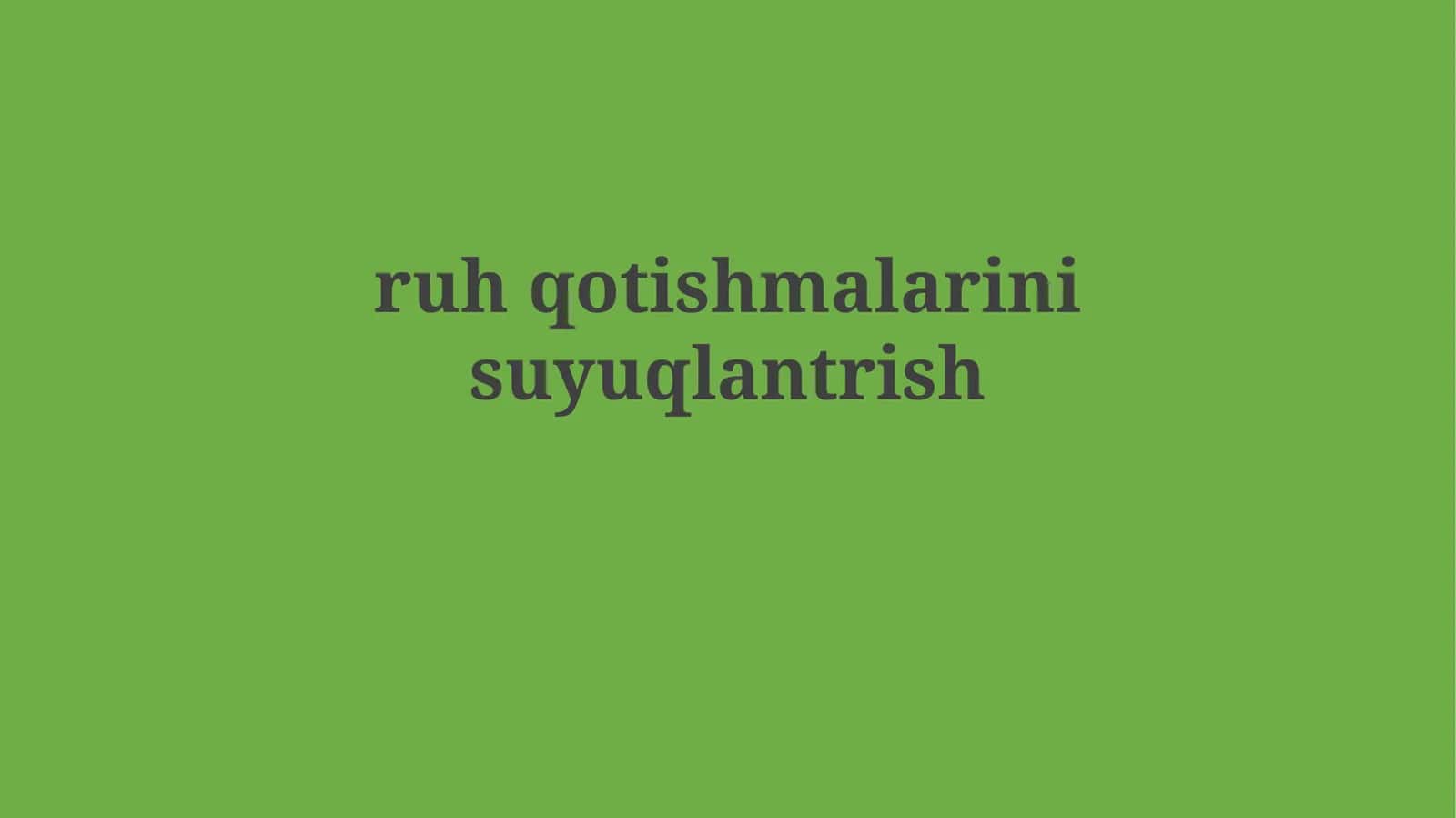 Qon quyqalarining suyulishi
