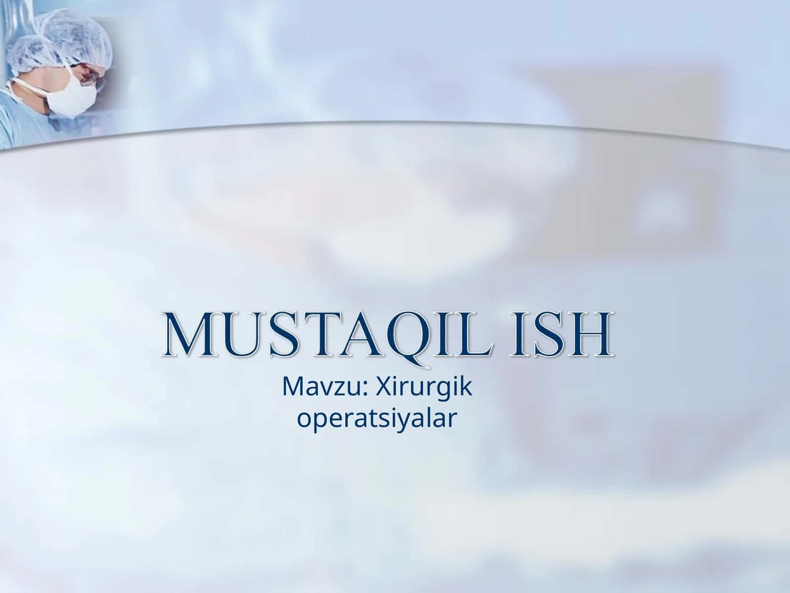 Xirurgik operatsiyalar