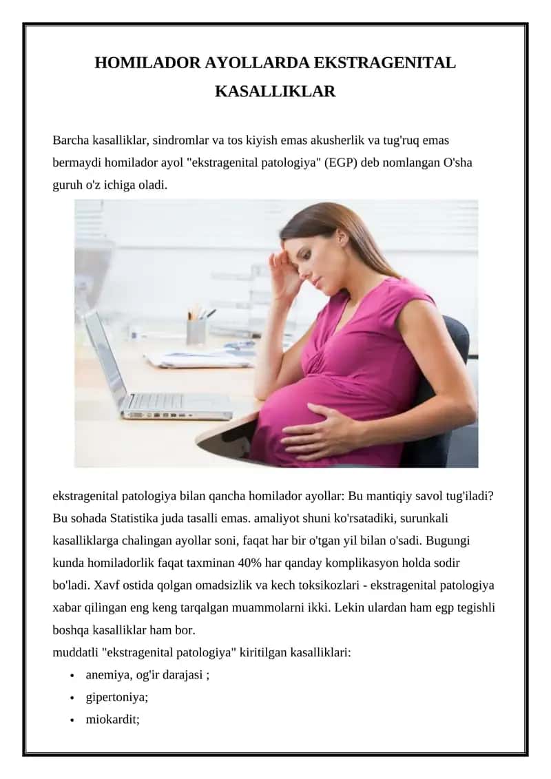 Ekstragenital patologiya