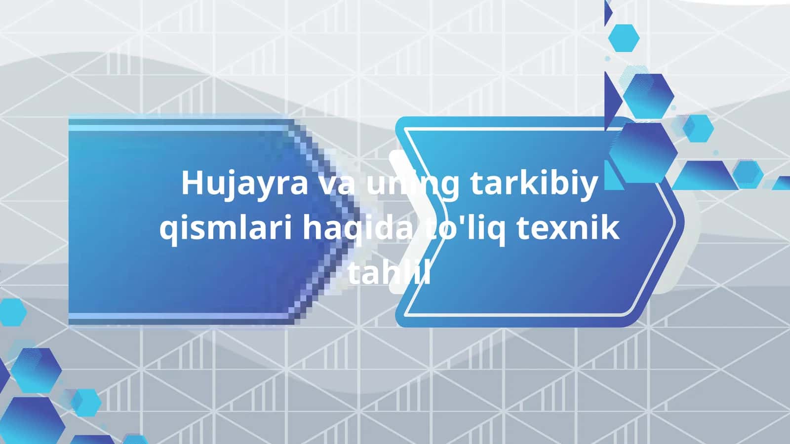 Hujayra va uning tarkibiy qismlari haqida to'liq texnik tahlil