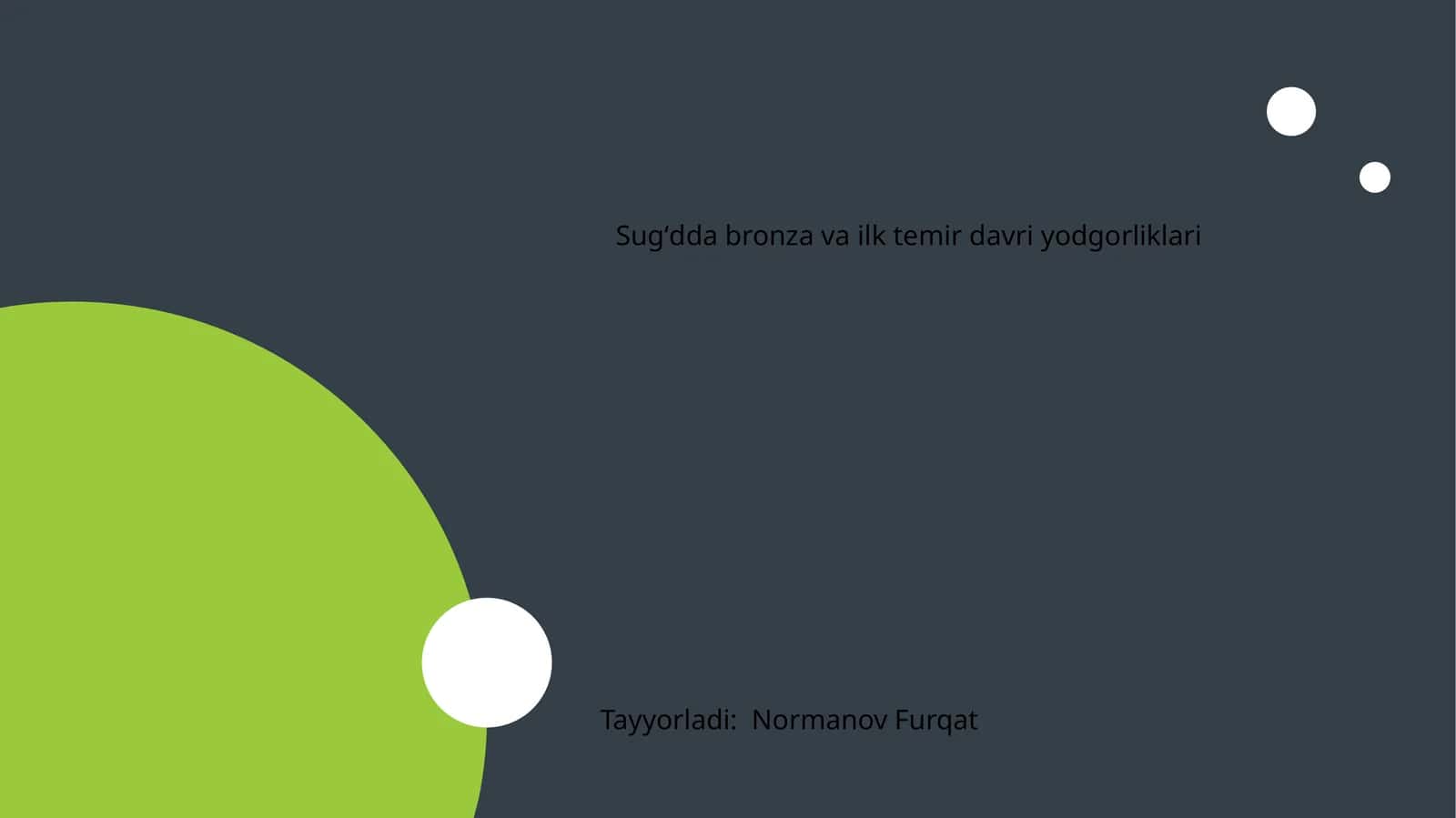 Sugʻdda bronza va ilk temir davri yodgorliklari