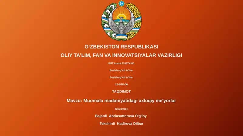 Axloqiy me'yorlar