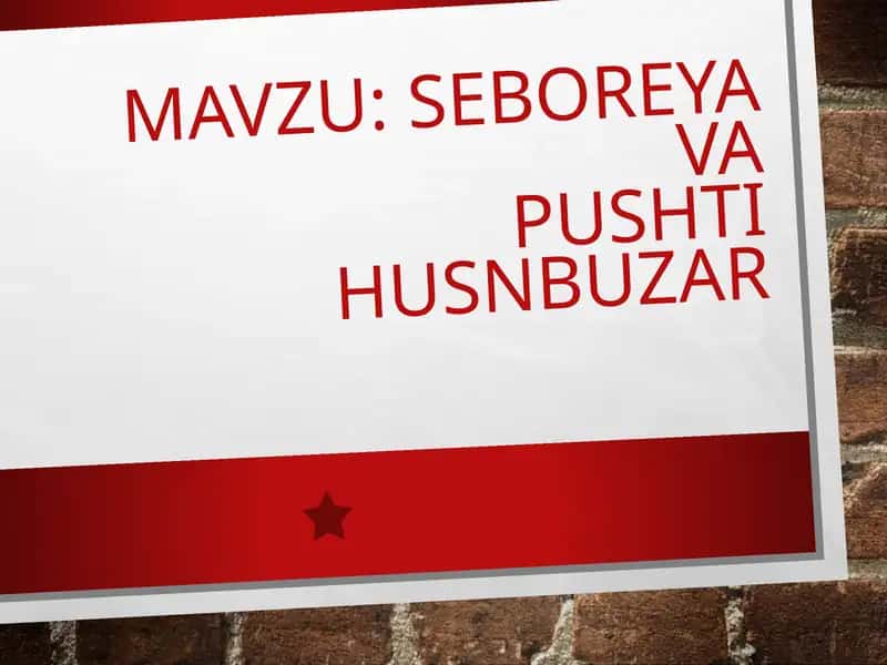 Seboreyavapushtihusnbuzar
