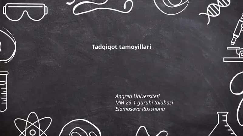Tadqiqot tamoyillari