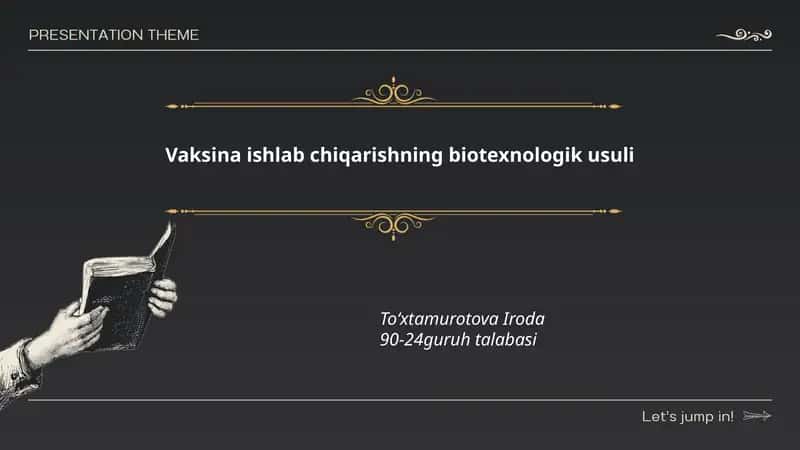 Vaksina ishlab chiqarishning biotexnologik usuli