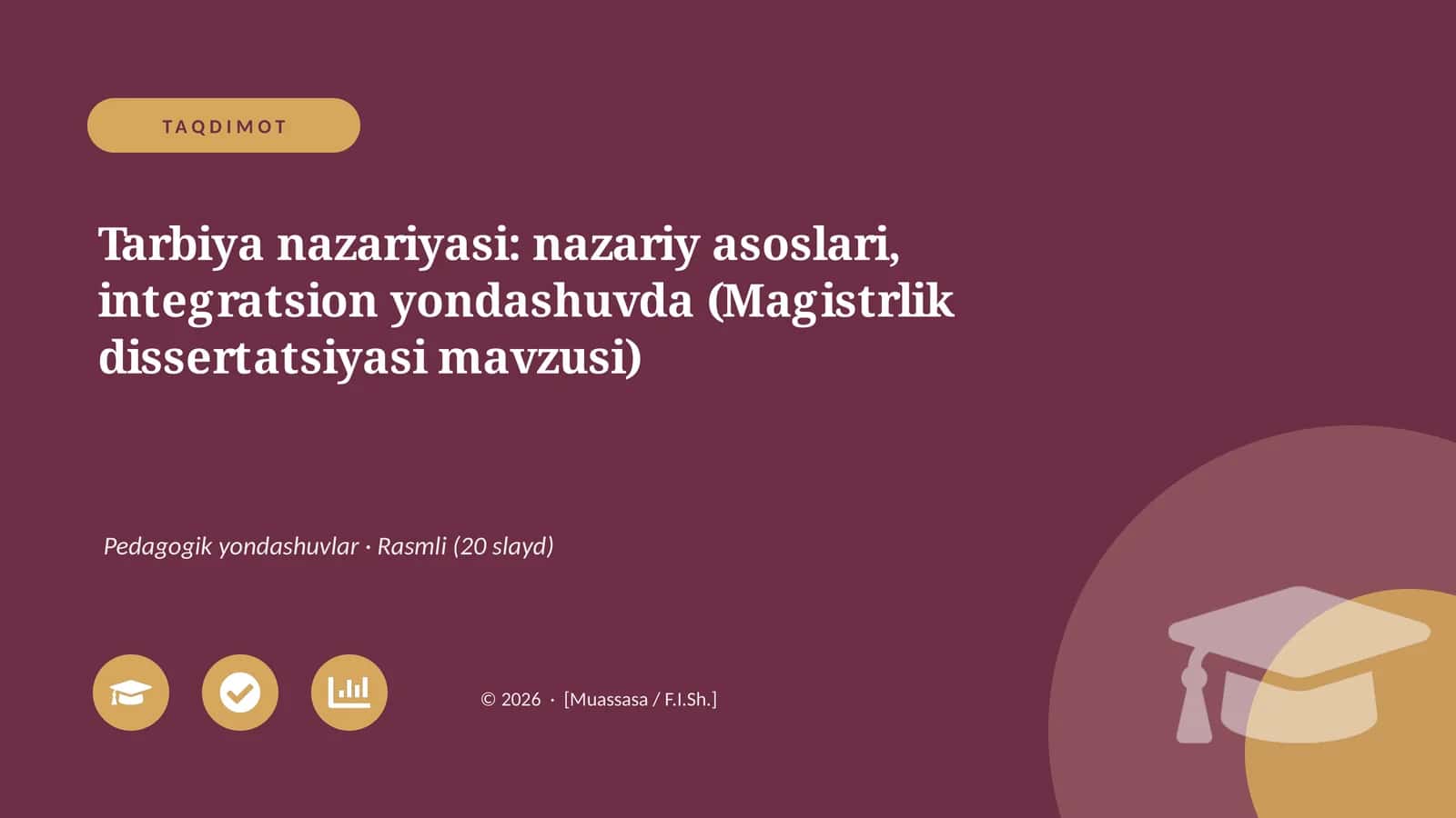Tarbiya nazariyasi: nazariy asoslari, integratsion yondashuvda