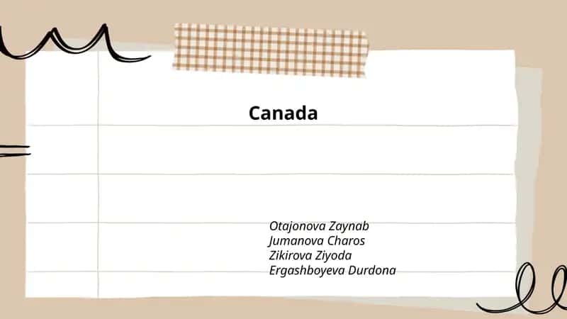Canada - Taqdimotlar/Geografiya