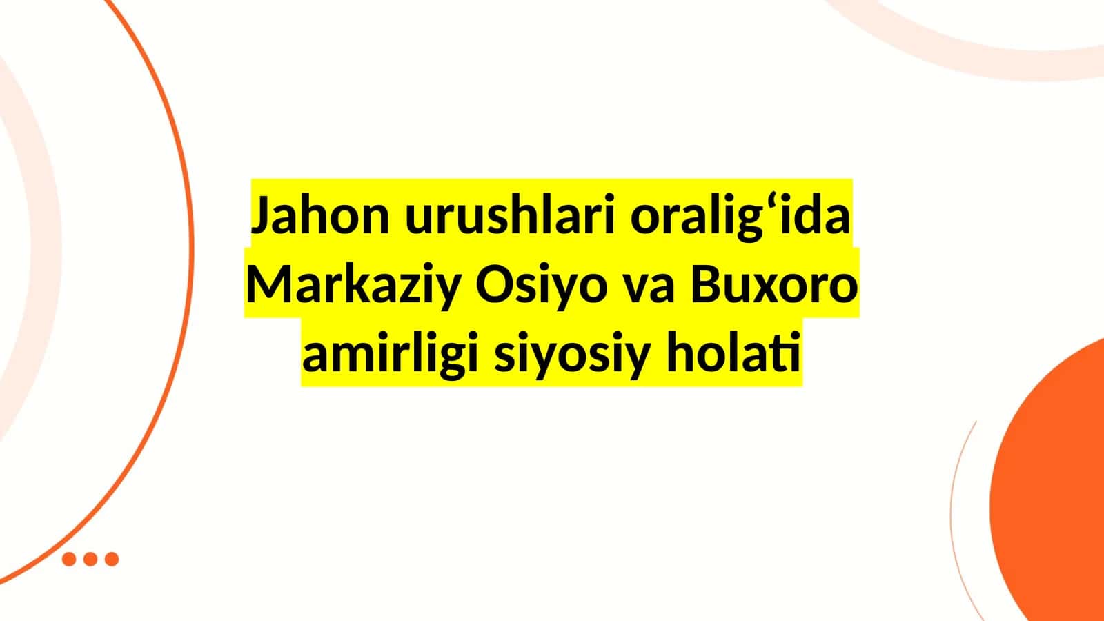 Jahon urushlari oralig‘idagi siyosiy hayot