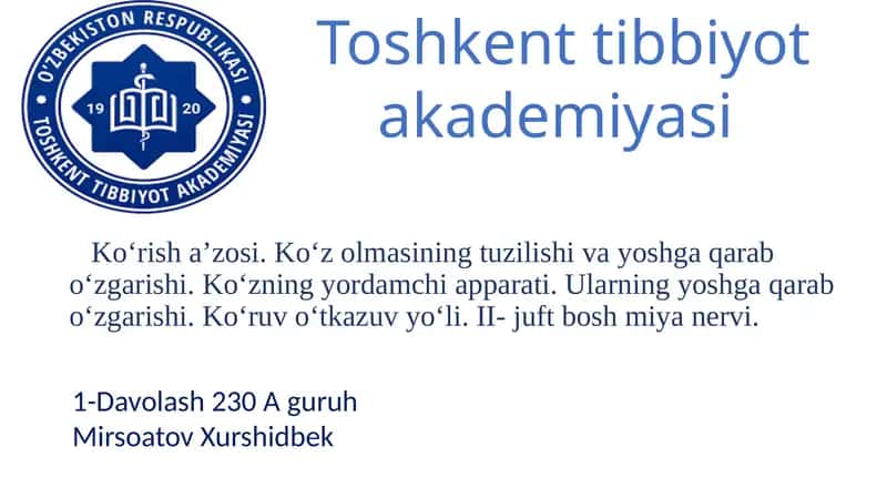 Ko‘risha’zosi.Ko‘zolmasiningtuzilishi