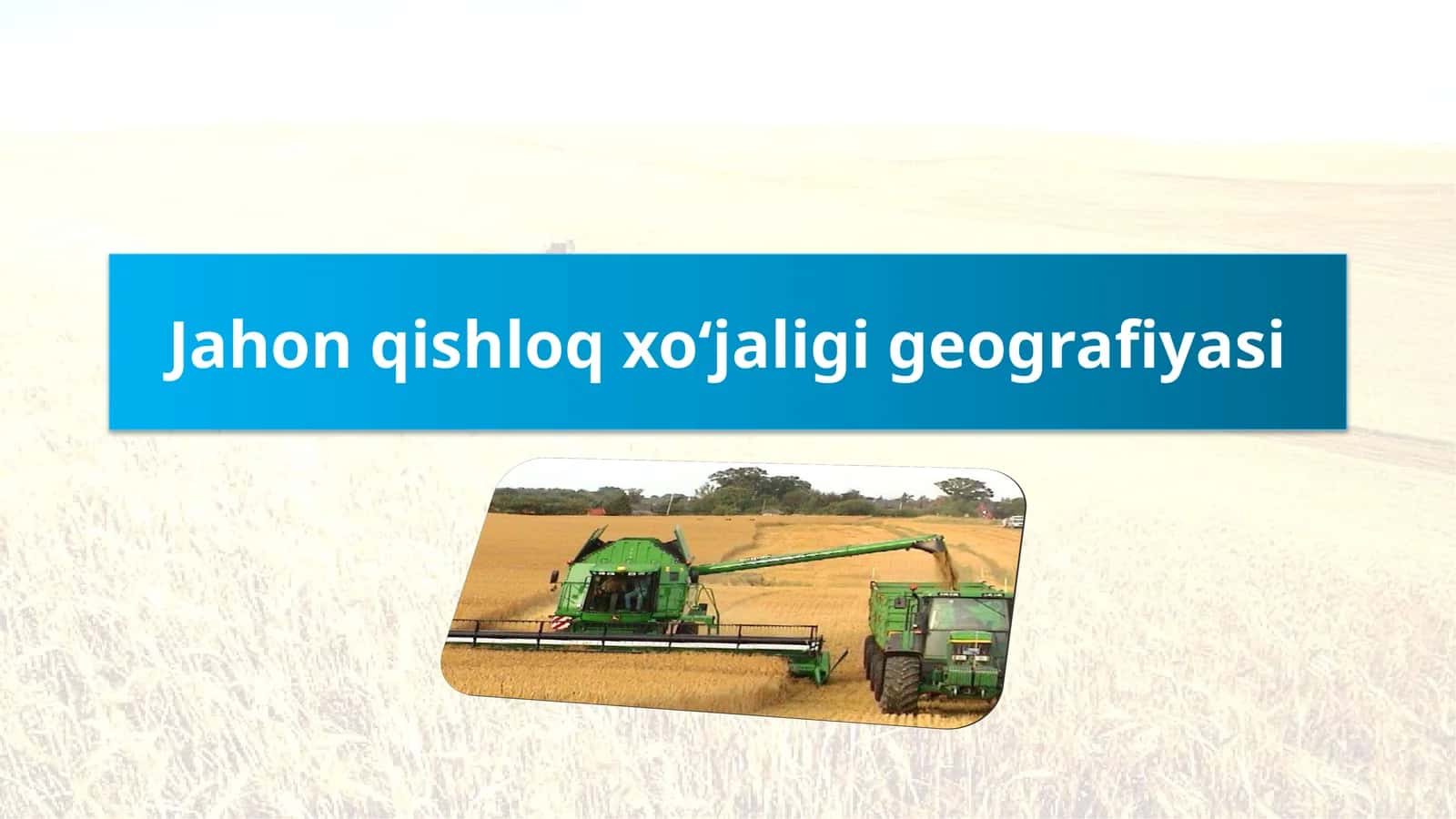 Qishloqxo‘jaligi