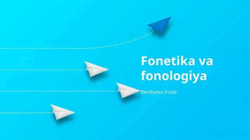 Fonetika va fonologiya