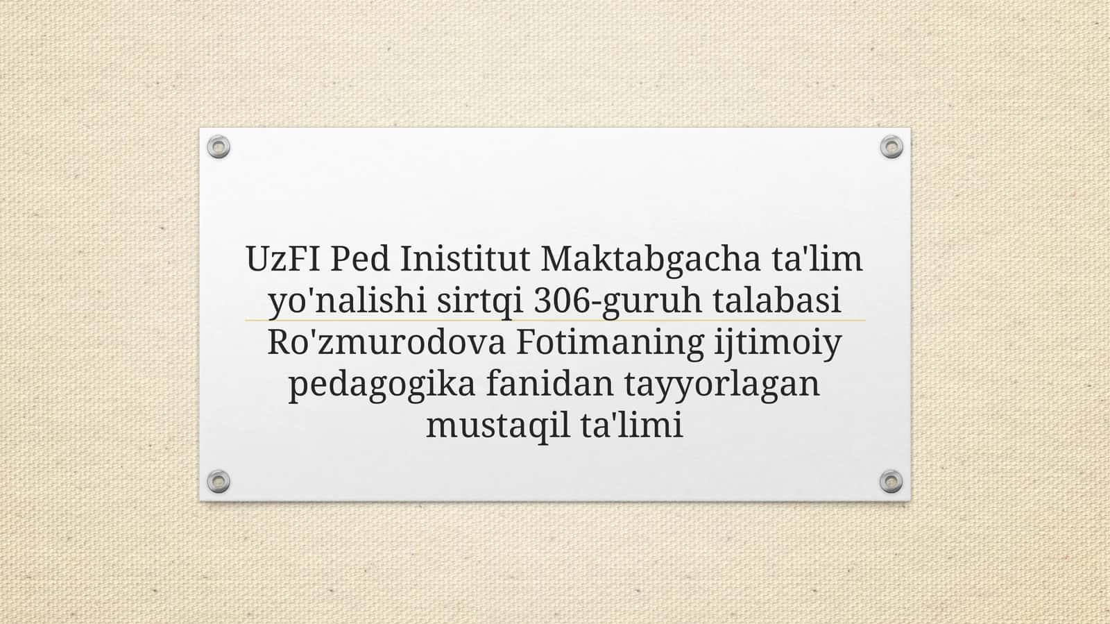 Mahallaijtimoiylashuvningan'anaviyomilisifatida