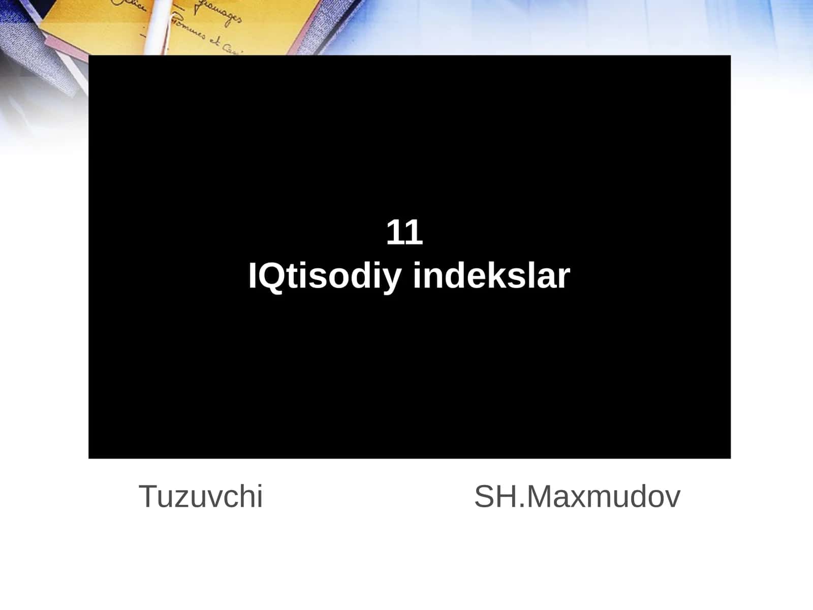 Tuzuvchi SH.Maxmudov