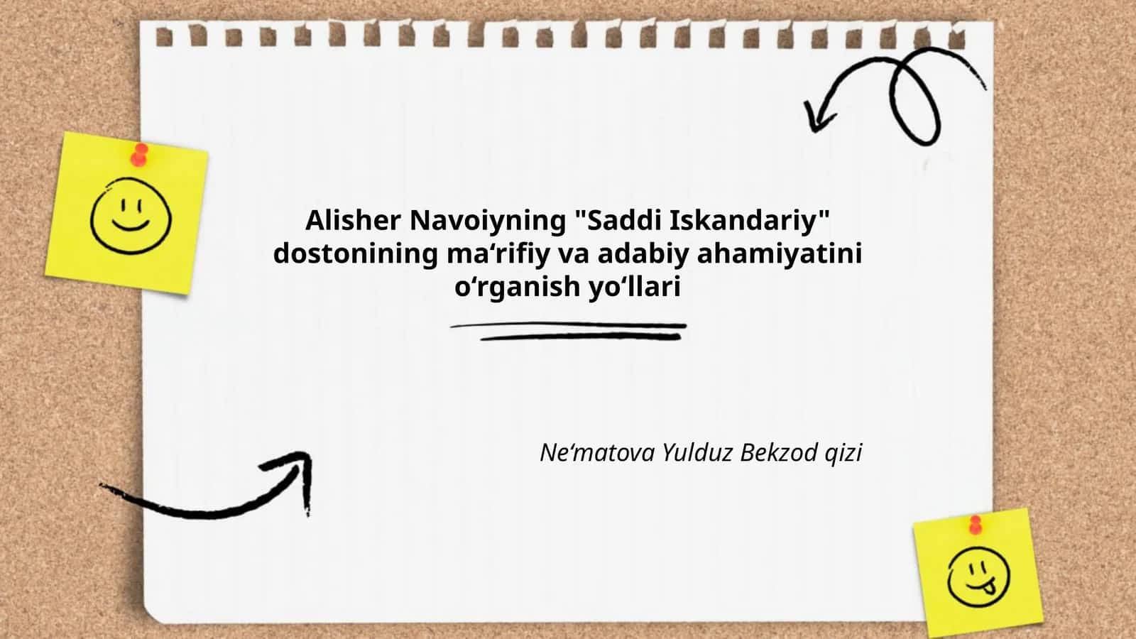 Saddi Iskandariy dostonining ma‘rifiy va adabiy ahamiyati