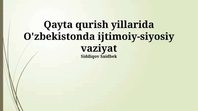 Ommaviy axborot vositalarining holati