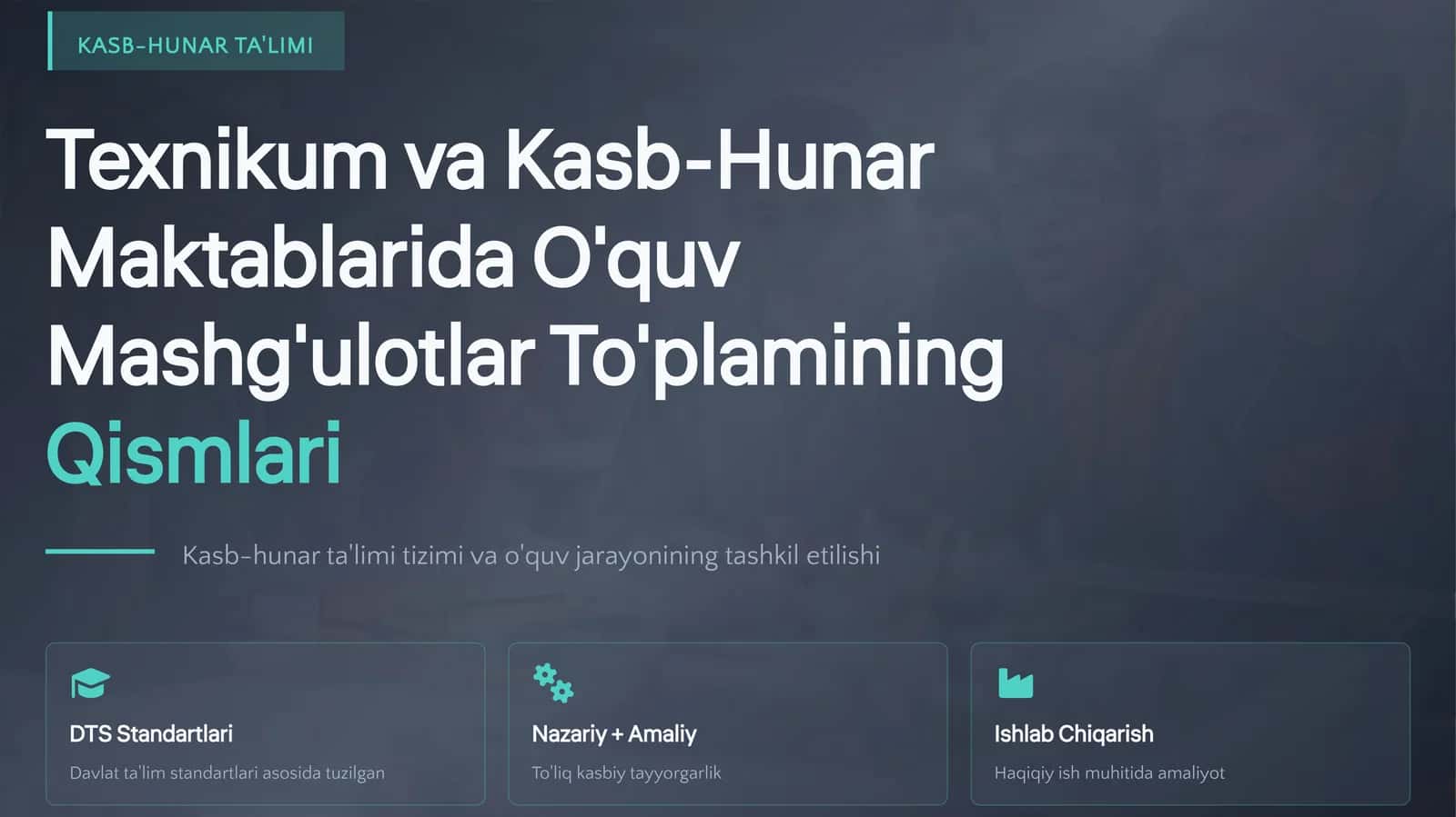KASB-HUNAR TA'LIMI