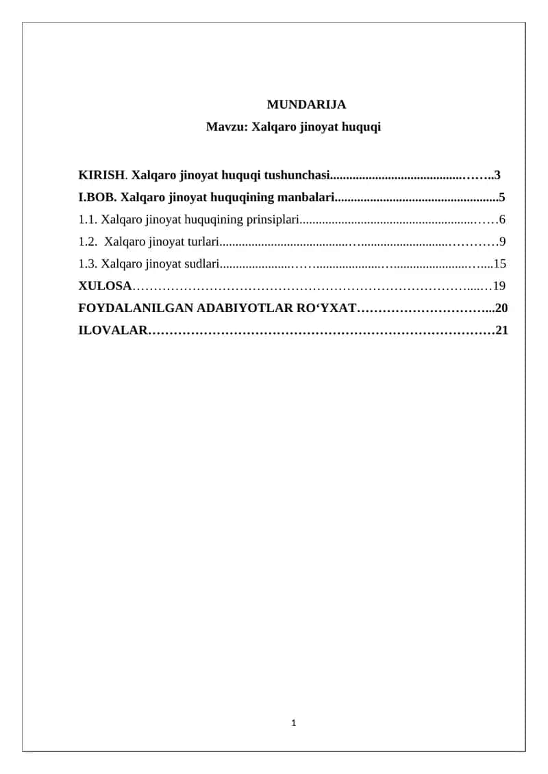 Xalqaro jinoyat huquqi