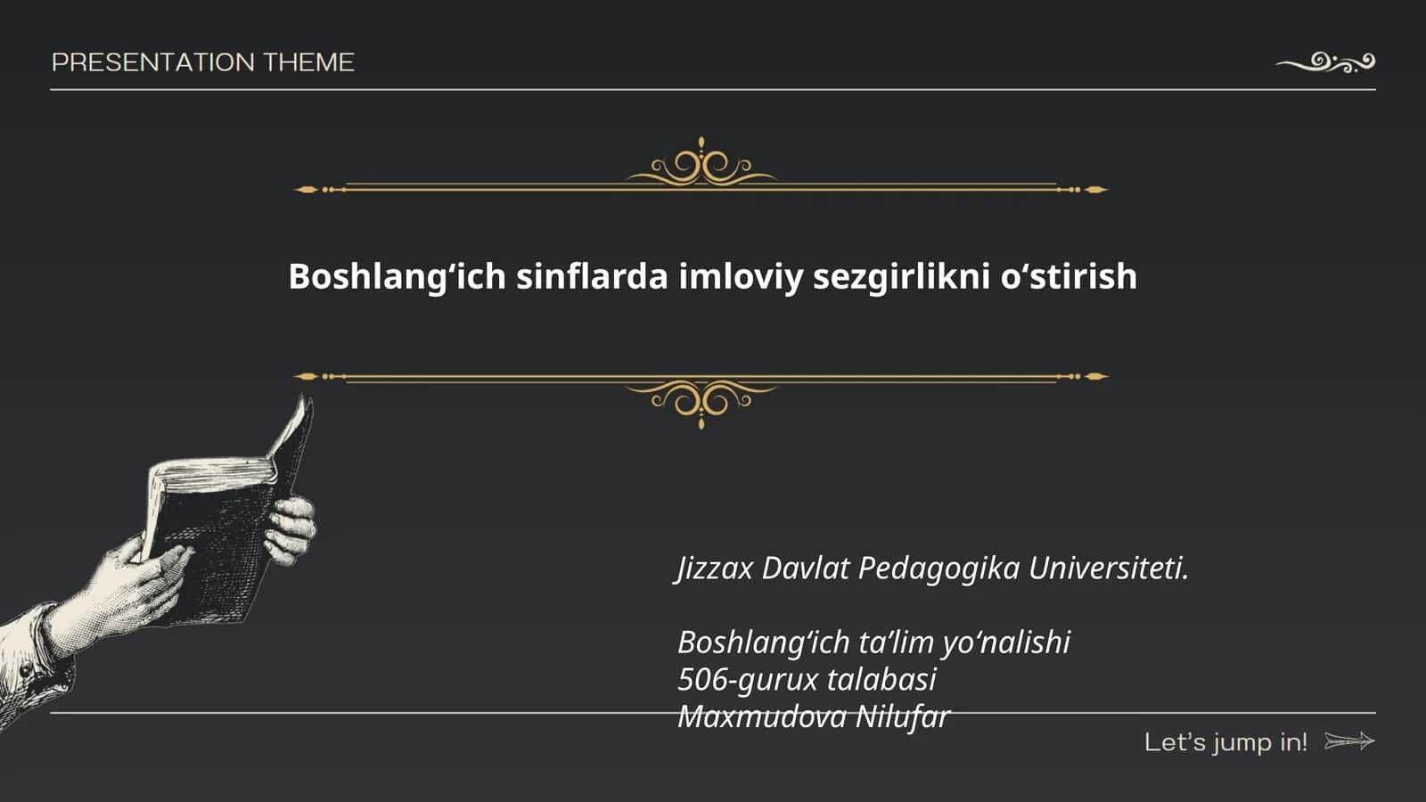 Imloviy sezgirlikni oʻstirish
