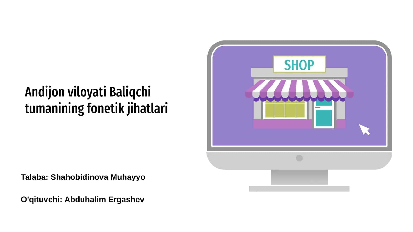 Andijon viloyati Baliqchi tumanining fonetik jihatlari