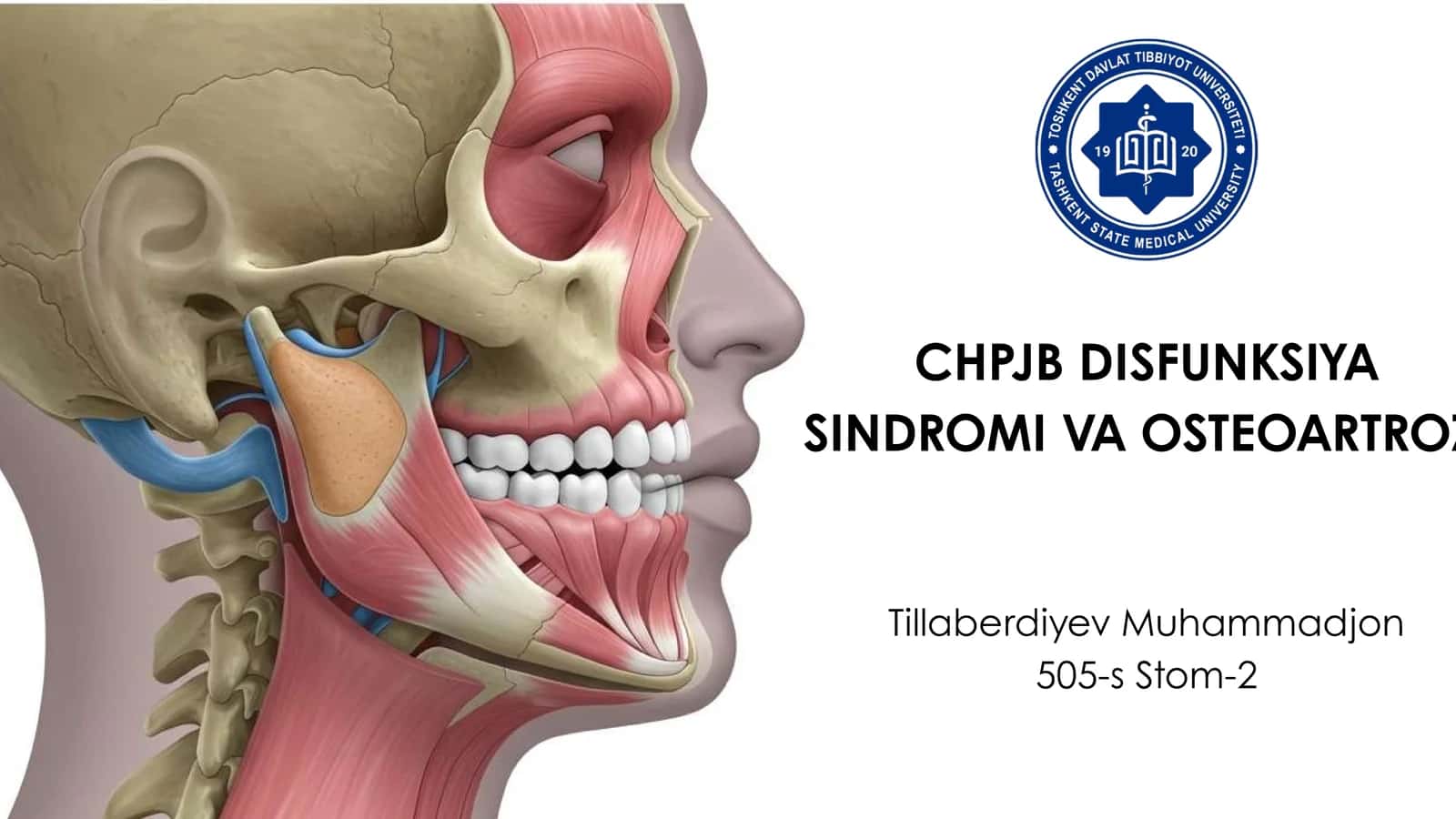 ChPJB DISFUNKSIYA SINDROMI VA OSTEOARTROZ