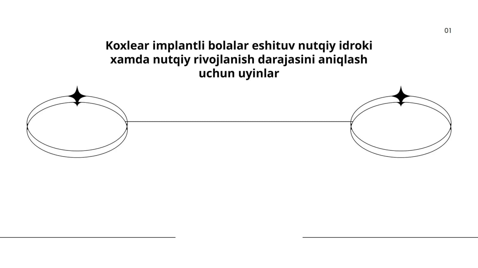 Koxlear implantli bolalar eshituv nutqiy idroki xamda nutqiy rivojlanish darajasini aniqlash uchun uyinlar