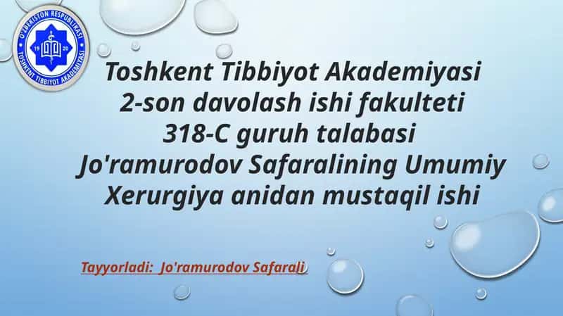 Kontakt infeksiyani oldini olish usullari