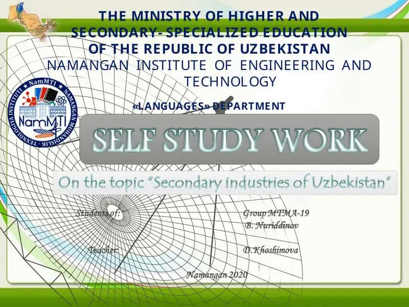 Secondary Industries of Uzbekistan