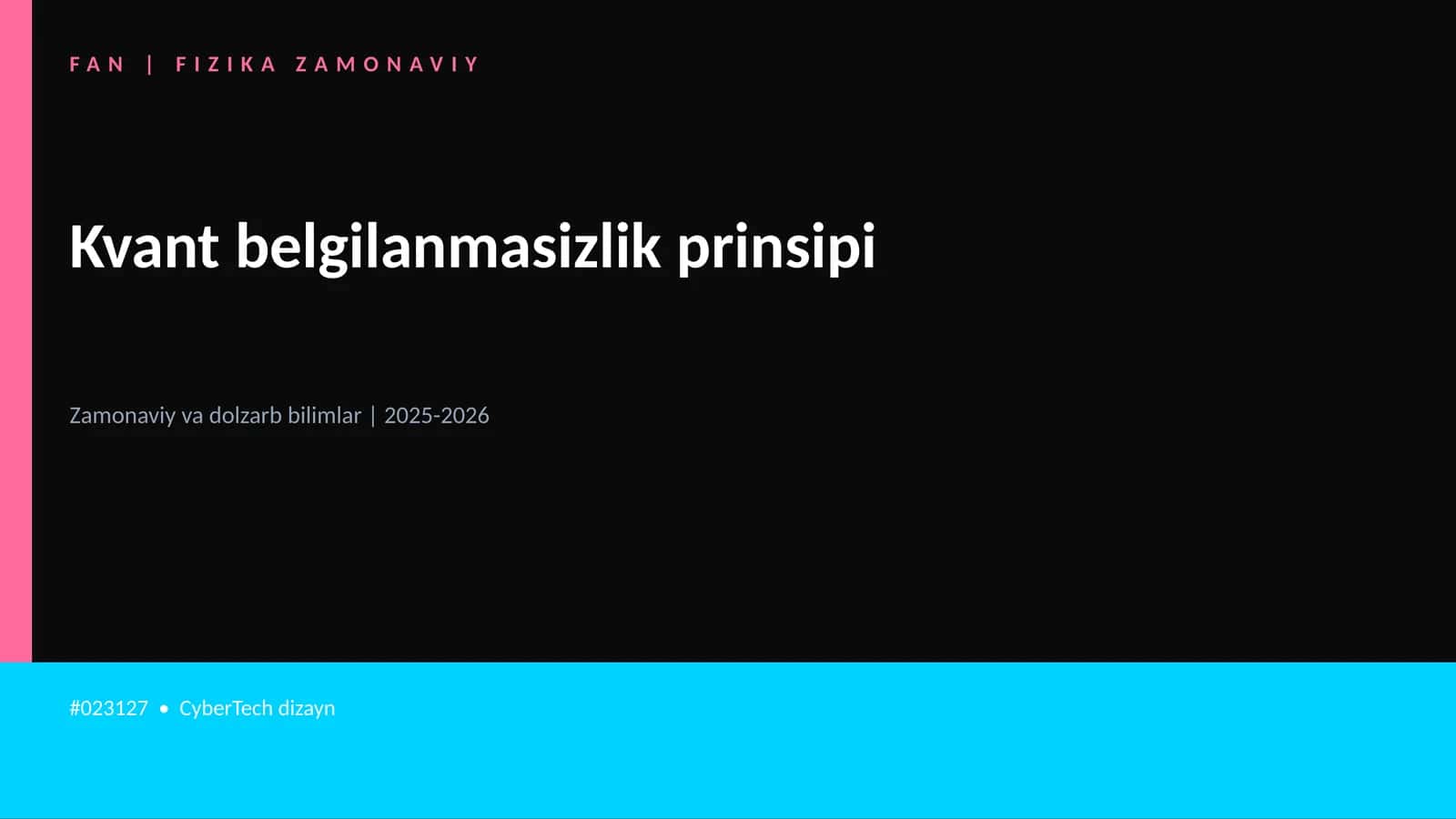 Kvant belgilanmasizlik prinsipi