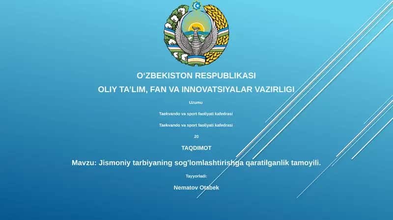 Jismoniy tarbiyaning sog'lomlashtirishga qaratilganlik tamoyili