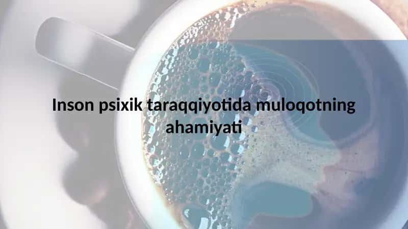 Muloqotning ahamiyati