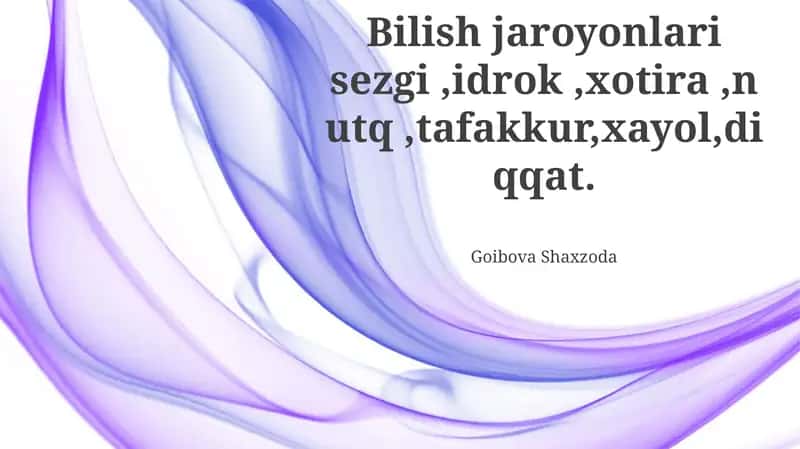 Fikrlash (Thinking)