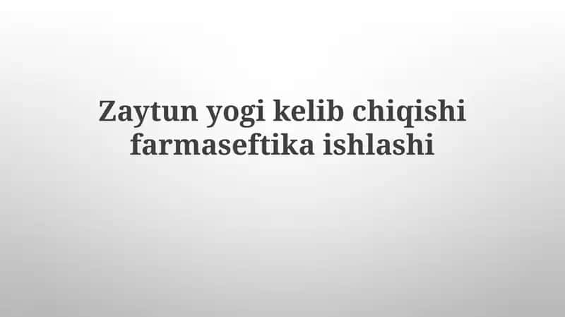 Zaytun moyi