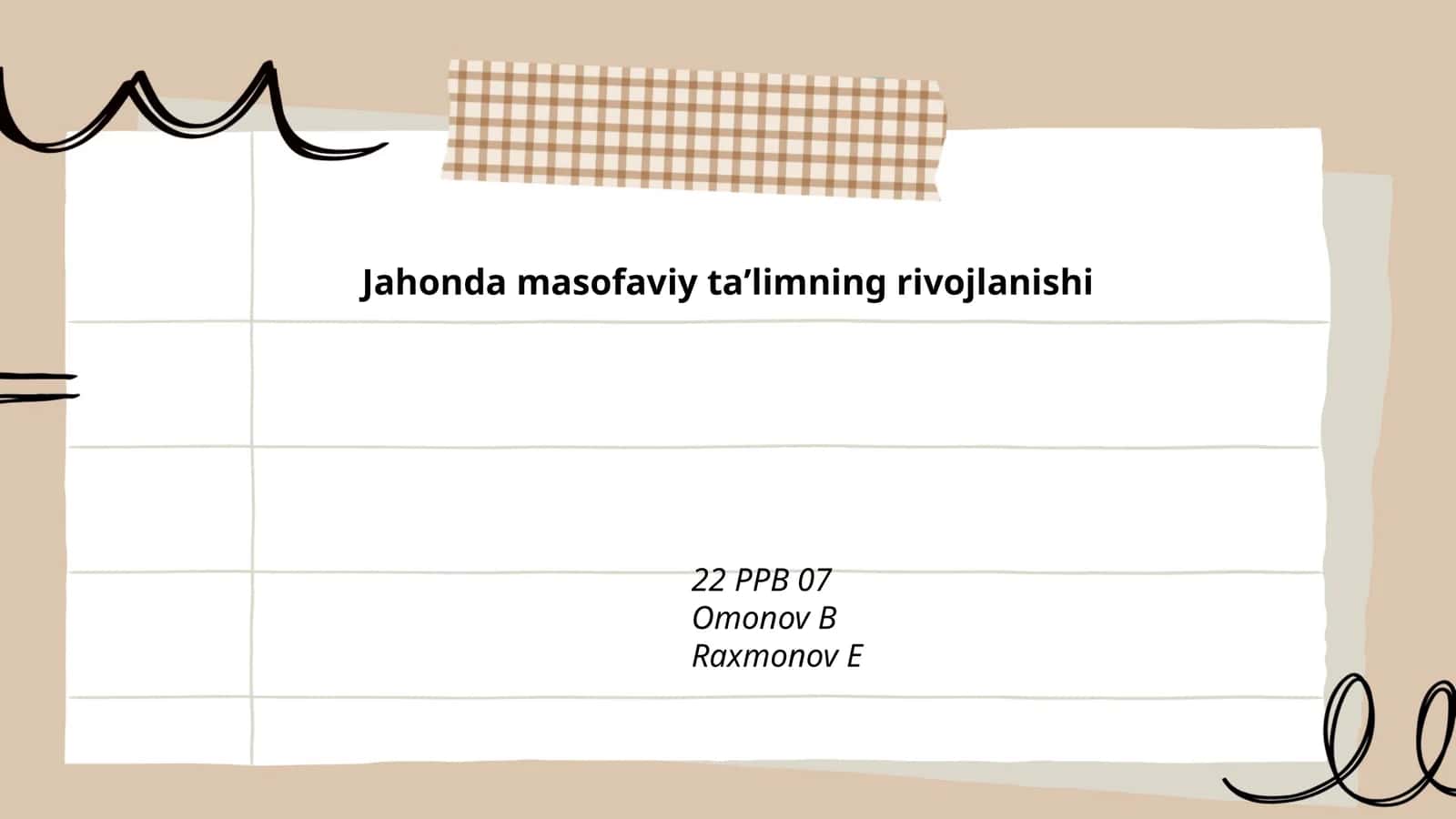 Jahonda masofaviy taʼlimning rivojlanishi