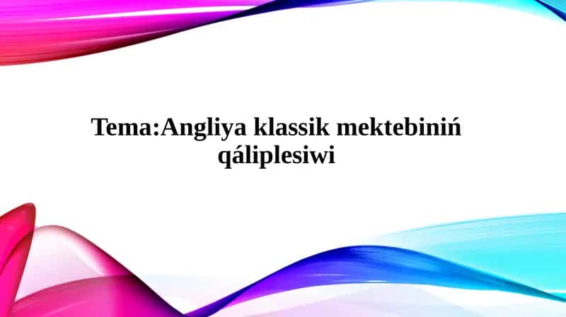 XVIII-XIX ásirlerde Angliyada sanaat revolyuciyasınıń rawajlanıwı