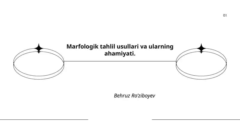 Marfologik tahlil usullari va ularning ahamiyati