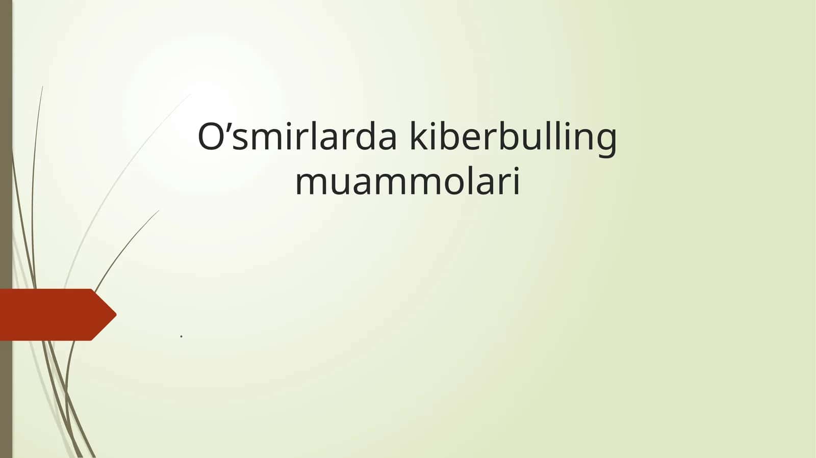 O’smirlarda kiberbulling muammolari