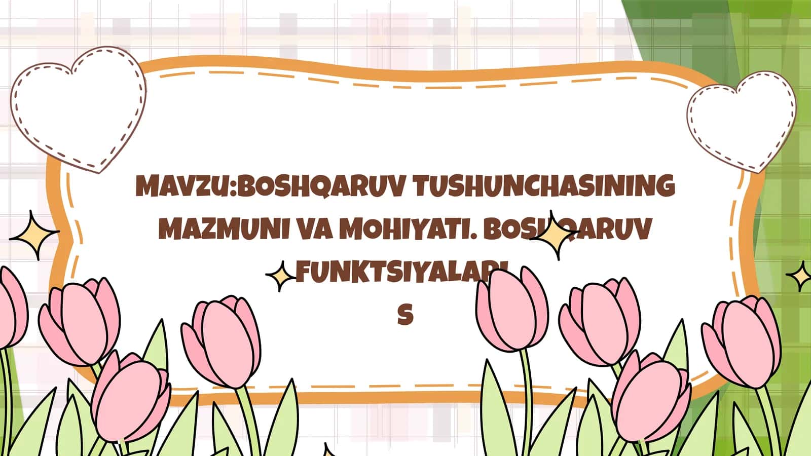 arjima qilinayotgan tushuncha va mazmunlar orqali boshqaruvni tushunish