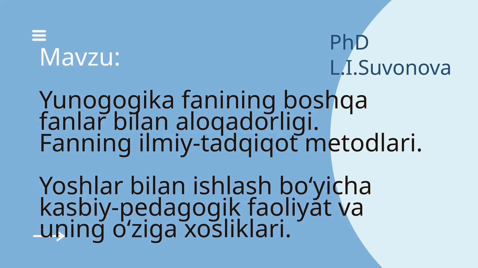 Yunogogika fanining boshqa fanlar bilan aloqadorligi. Fanning ilmiy-tadqiqot metodlari. Yoshlar bilan ishlash bo‘yicha kasbiy-pedagogik faoliyat va uning o‘ziga xosliklari