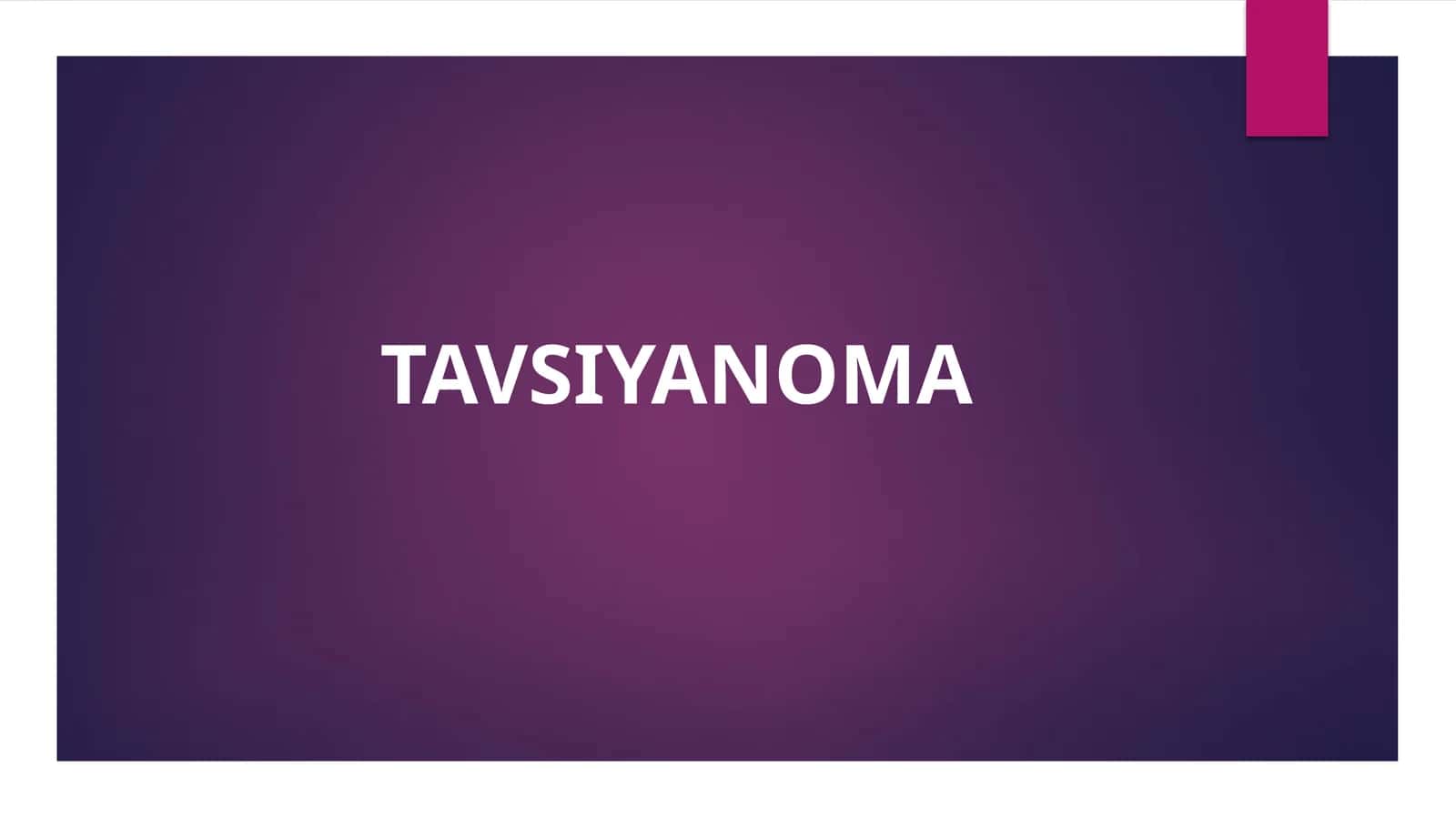 Tavsiyanoma yozish tartibi