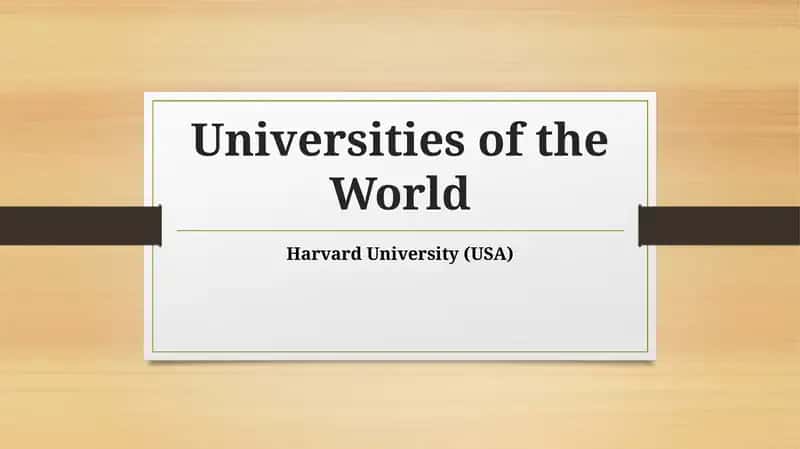 Universities of the World