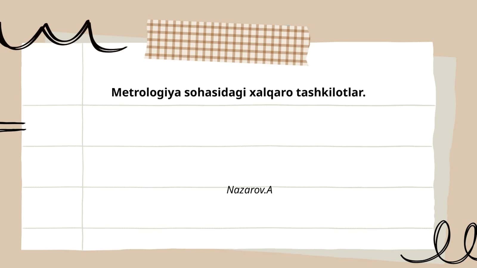 Metrologiya sohasidagi xalqaro tashkilotlar