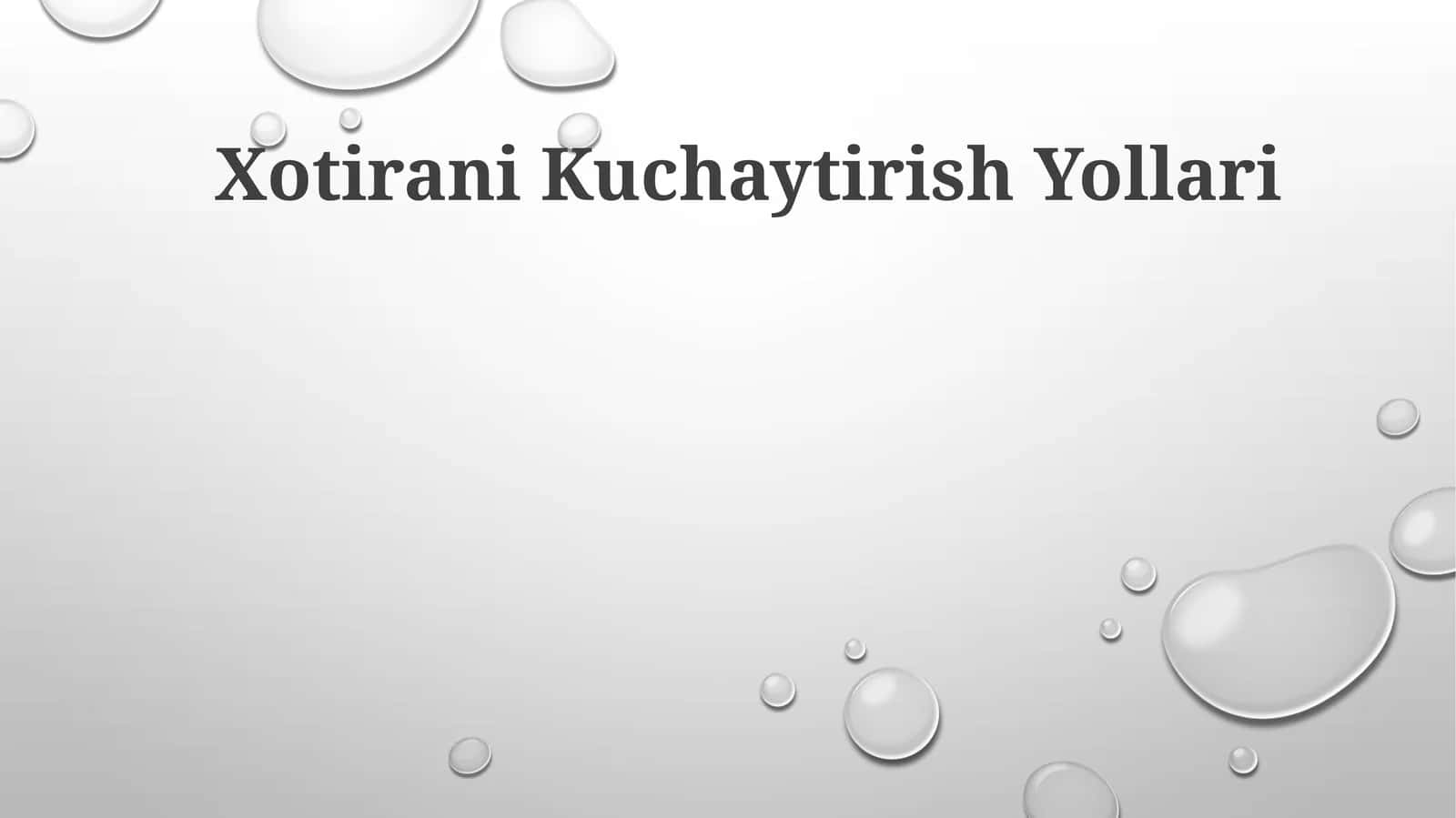 Xotirani Kuchaytirish Yollari