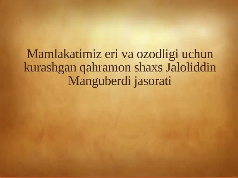Jaloliddin Manguberdi
