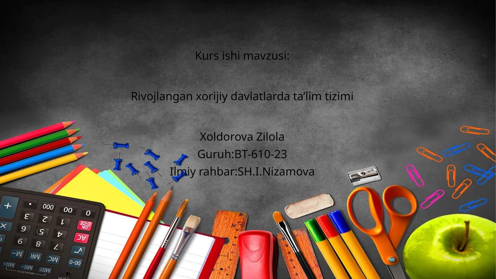 Rivojlangan xorijiy davlatlarda ta’lim tizimi