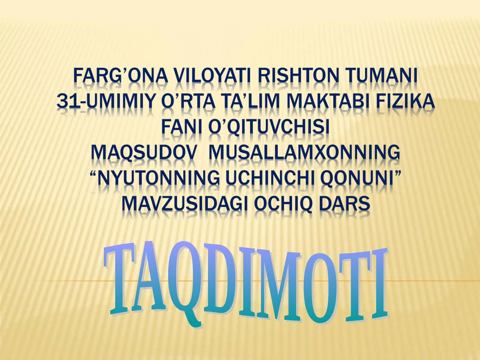 Nyutonning ucyinchi qonuni