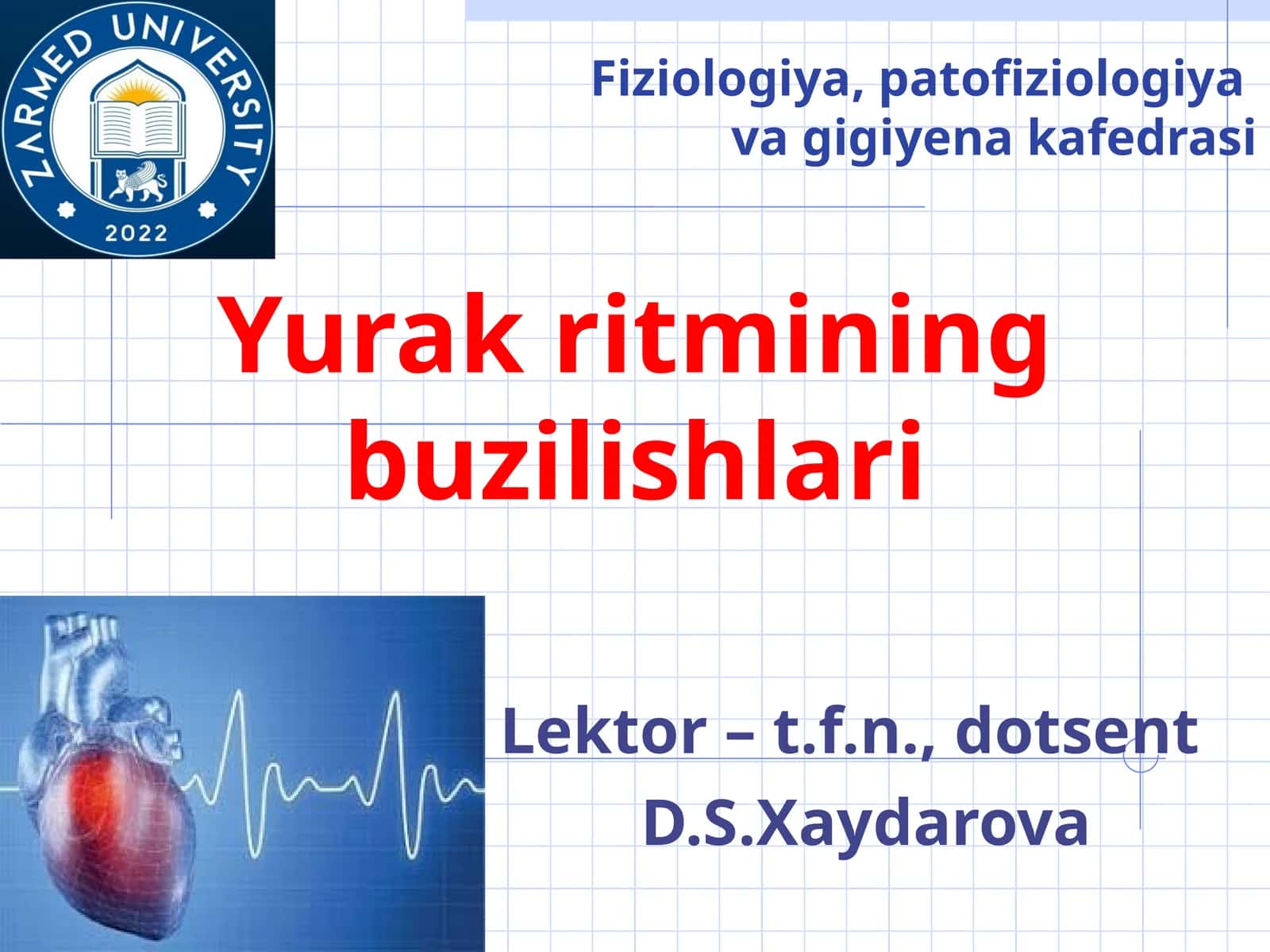 Fiziologiya, patofiziologiyava gigiyena kafedrasi