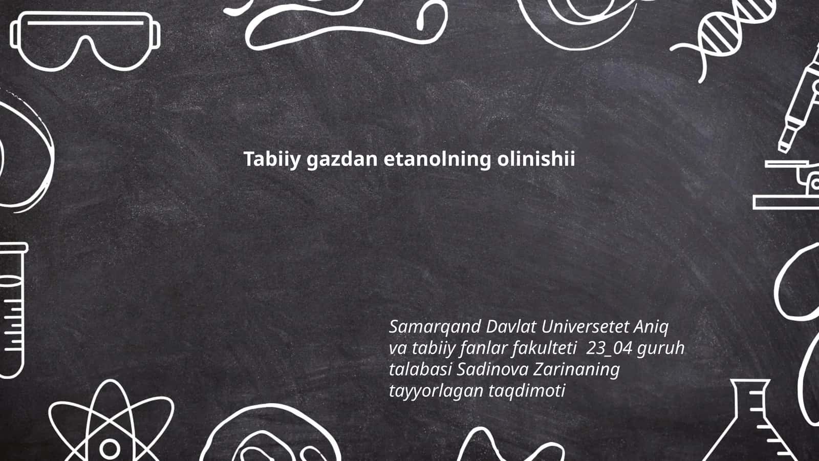 Gazdan etanolning olinishii