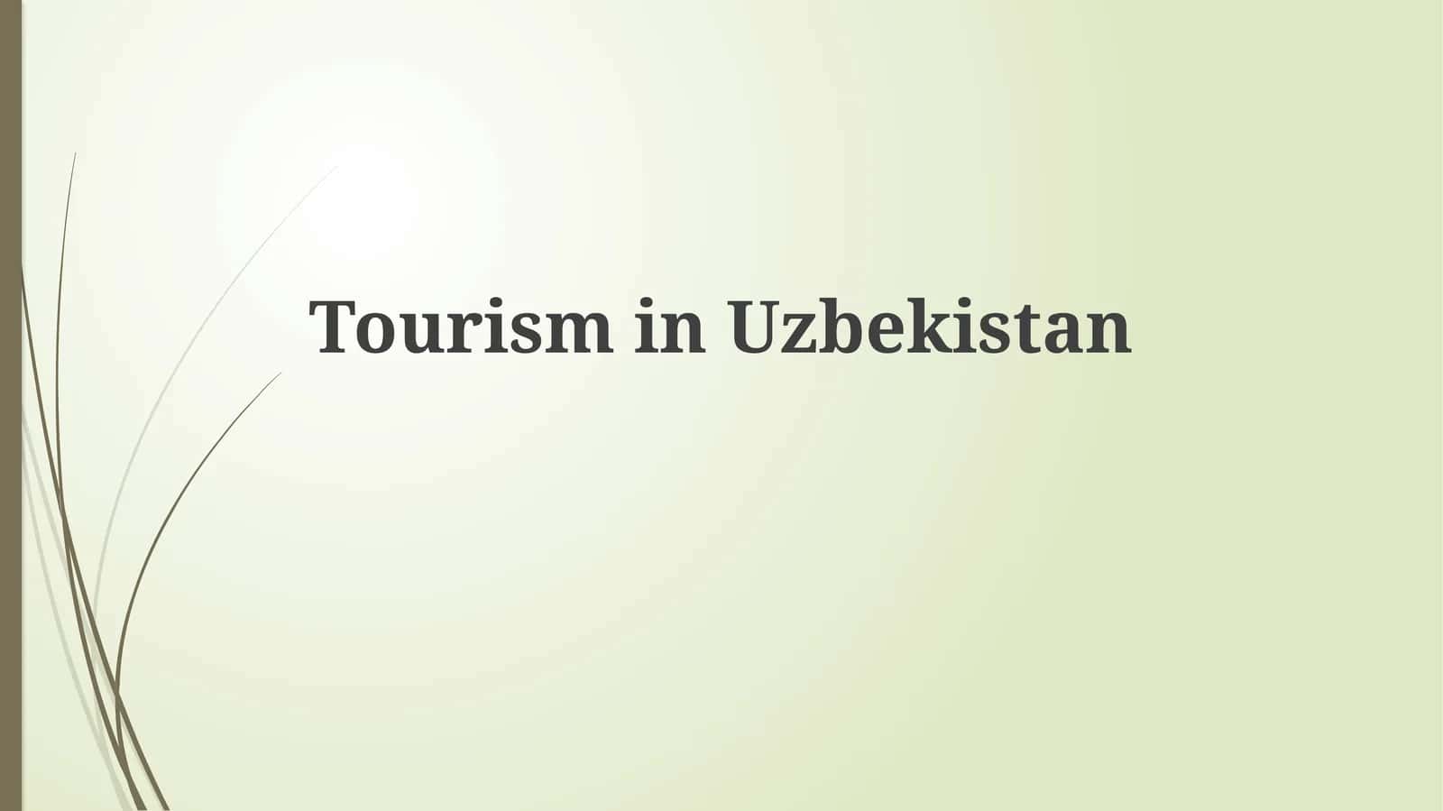 Turizm Uzbekistonda