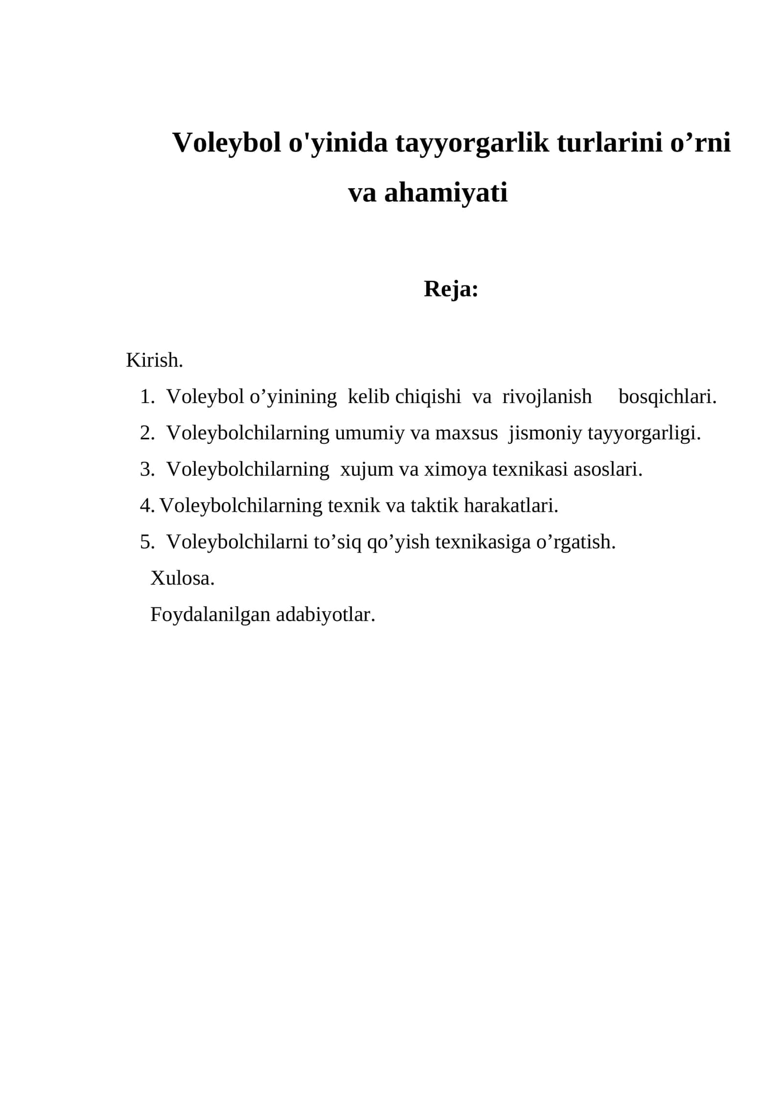 Jismoniy madaniyat komil insonni tarbiyalash