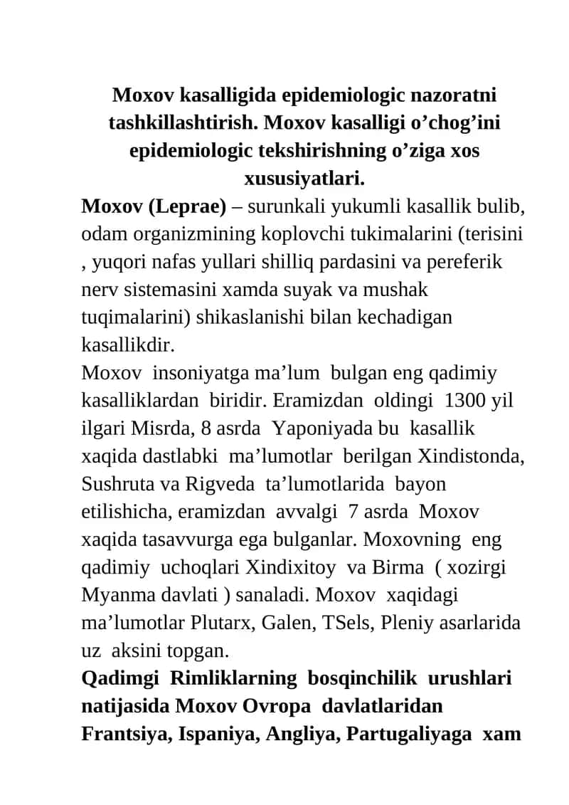 Moxov kasalligi